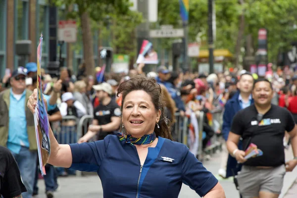 San Francisco June 2023 Participants Celebrate Gay Pride Parade Market — Stock Photo, Image