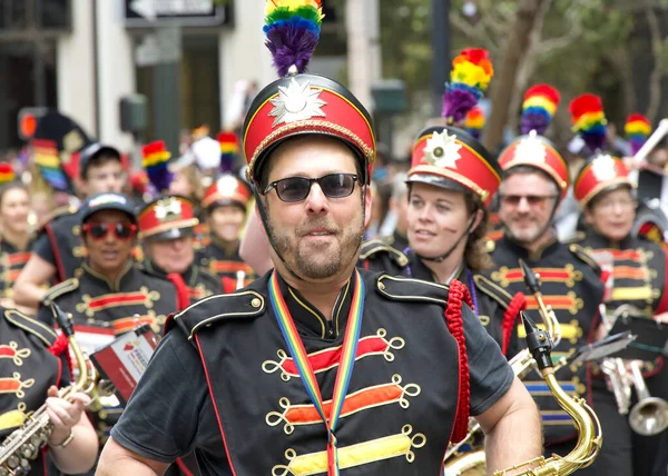 San Francisco Junio 2023 Los Participantes Celebran Desfile Del Orgullo —  Fotos de Stock