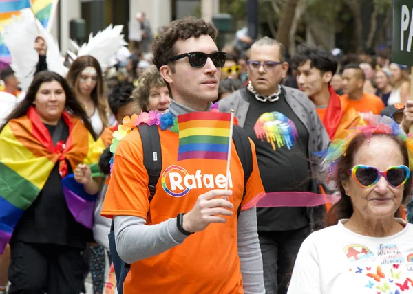 São Francisco Junho 2023 Participantes Celebram Gay Pride Parade Market — Fotografia de Stock