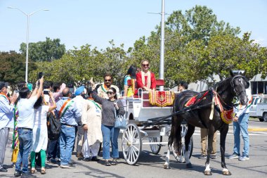 Fremont, CA - 20 Ağustos 2023: Sunita Duggal, milletvekili Lock Sabha Inida 31. Hint mirası ve kültürünün yıllık kutlaması.