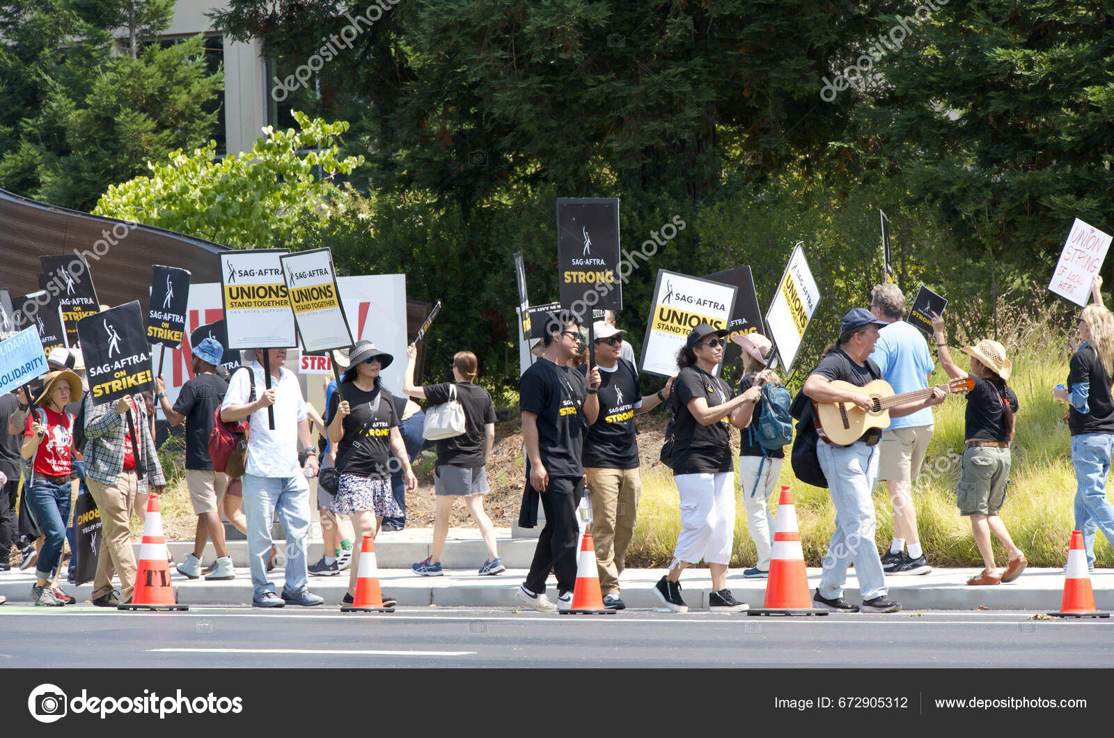 Los Gatos Aug 2023 Northern California Local Members Sag Aftra Stock Editorial Photo