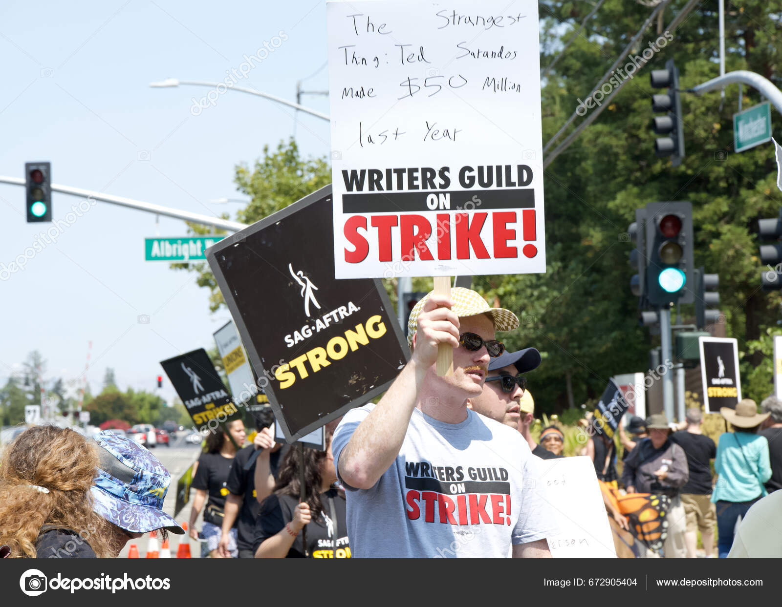 Los Gatos Aug 2023 Northern California Local Members Sag Aftra — Stock