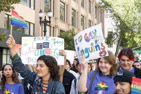 Oakland Septiembre 2023 Participantes Desfile Del Orgullo Gay Oakland Broadway —  Fotos de Stock
