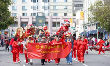 Oakland, CA - 18 Şubat 2024: Oaklands Çin Mahallesi 'nde düzenlenen 2..