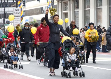 Oakland, CA - 25 Şubat 2024: Oakland 'da düzenlenen ve Black Infant Health tarafından sunulan 8. Bu yılın teması: Küçük Anlarda Neşeyi Bulmak.