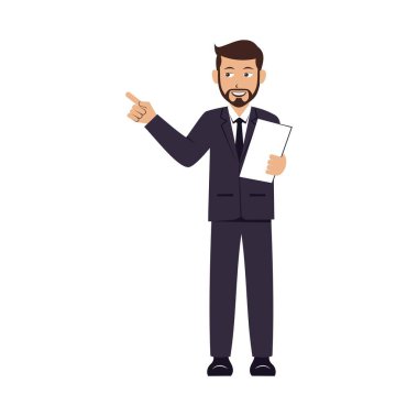 İş adamı çizgi film karakteri tasarım tasarım tasarım vektörü eps biçimi, tasarım ihtiyaçlarınız, logonuz, illüstrasyonunuz, animasyonunuz vs. için uygundur.