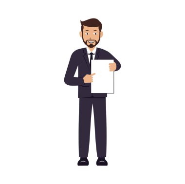 İş adamı çizgi film karakteri tasarım tasarım tasarım vektörü eps biçimi, tasarım ihtiyaçlarınız, logonuz, illüstrasyonunuz, animasyonunuz vs. için uygundur.