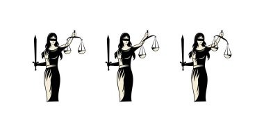Bayan Adalet Hukuku Tasarım İllüstrasyon Vektörü biçimi, tasarım ihtiyaçlarınız, logonuz, illüstrasyonunuz, animasyonunuz vs. için uygun.