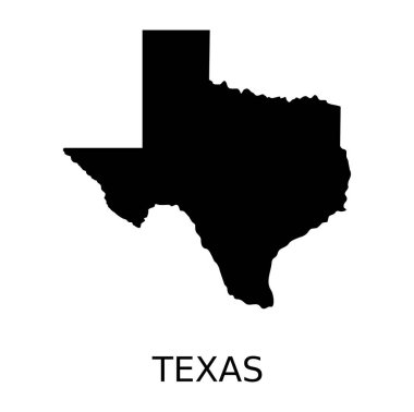Texas Harita Tasarım İllüstrasyon Vektörü biçimi, tasarım ihtiyaçlarınız, logonuz, illüstrasyonunuz, animasyonunuz vs. için uygundur.