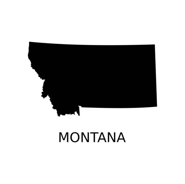 Векторный Формат Montana Map Design Подходящий Ваших Потребностей Дизайне Логотипе Лицензионные Стоковые Иллюстрации