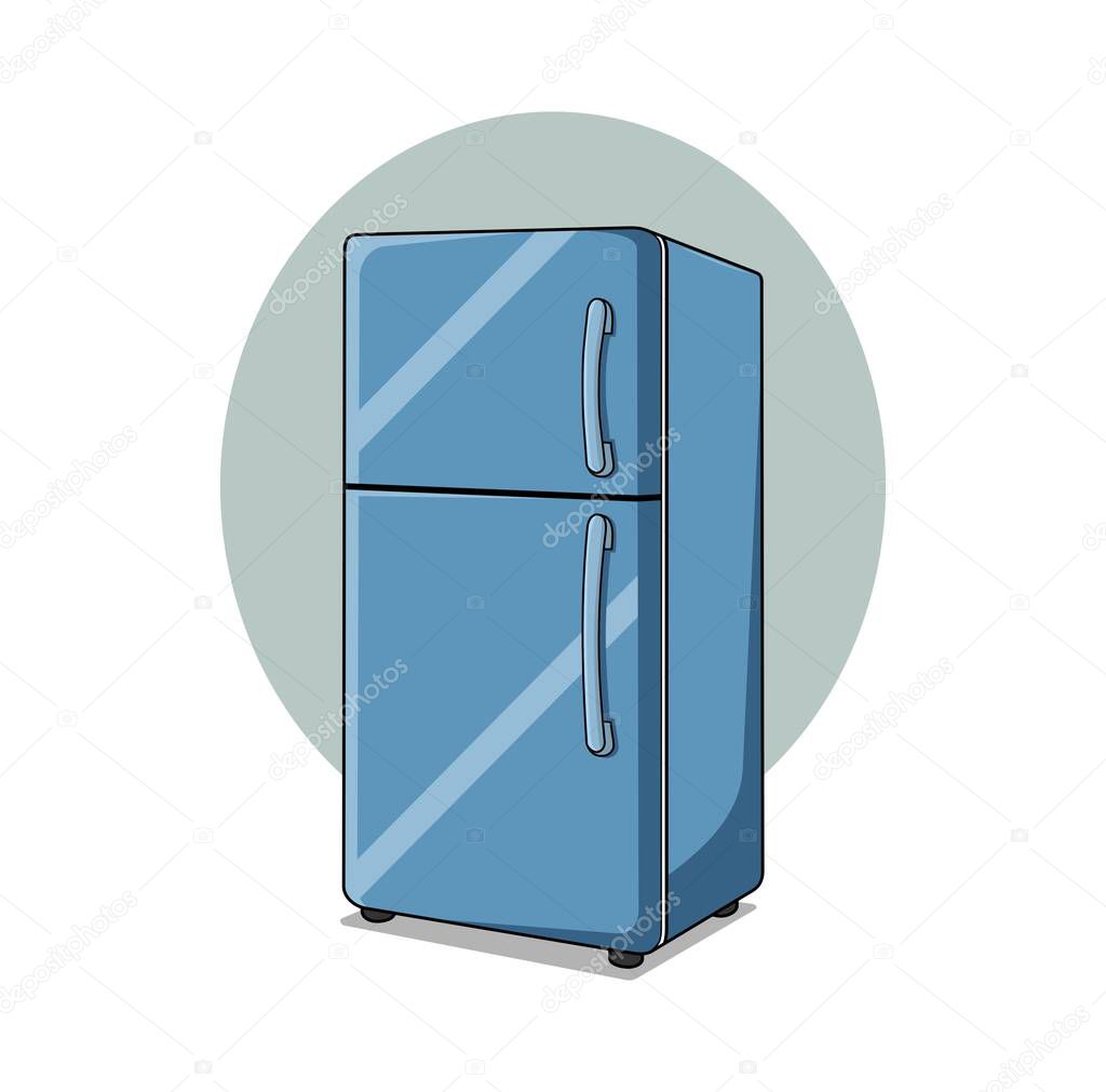 Refrigerator Cartoon Design Illustration vector eps format , suitable for your design needs, logo, illustration, animation, etc.