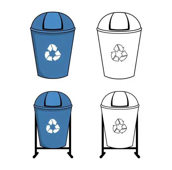 stock vector Rubbish Bin Design Illustration vector eps format , suitable for your design needs, logo, illustration, animation, etc.