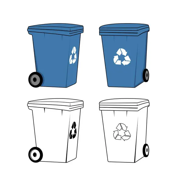 stock vector Rubbish Bin Design Illustration vector eps format , suitable for your design needs, logo, illustration, animation, etc.