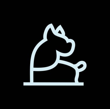 Köpek Logosu Tasarım Çizim Vektörü biçimi, tasarım ihtiyaçlarınız, logonuz, illüstrasyonunuz, animasyonunuz vs. için uygundur.