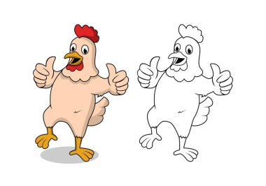 Tavuk Çizgi Filmi Karakter Tasarımı Çizim Tasarımı Vektör Özellikleri biçimi, tasarım ihtiyaçlarınız, logonuz, illüstrasyonunuz, animasyonunuz vs. için uygundur.