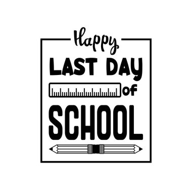 Okul Sancak Tasarımının Son Günü tasarım için uygun vektör biçimi logo illüstrasyon animasyonu vs.