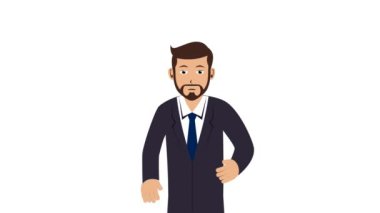 İşadamı Doğru Banner Animasyon Video 4K ile projeniz için uygun eğitim, şirket, pazarlama vb.