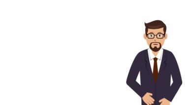 Projen için uygun öğretmen sunumu animasyon videosu 4K eğitim, şirket, pazarlama vs.