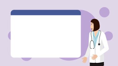 Bayan Doktor Sunum Canlandırma Video 4K Proje ihtiyaçlarınız için uygun