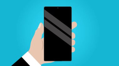 Boş Ekran Akıllı Telefon Animasyon Video 4K 'sı proje ihtiyaçlarınız için uygun tutuluyor