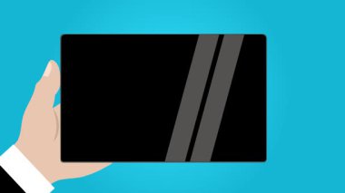 Boş Ekran Tableti Smartphone Canlandırma Video 4K projeniz için uygun tutuluyor