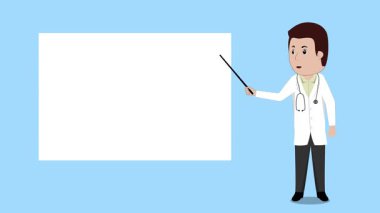 Şirin Erkek Doktor Sunum Canlandırma Video 4K Proje ihtiyaçlarınız için uygun