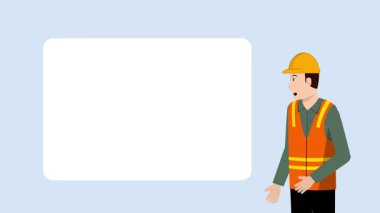 Erkek İnşaat İşçisi Sunum Canlandırma Video 4K Proje ihtiyaçlarınız için uygun