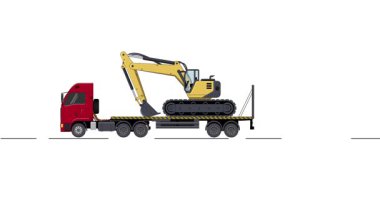 Proje ihtiyaçlarınız için uygun bir Römork Taşıyıcı Kazı Animasyon Video 4K