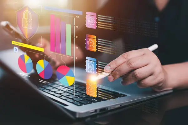 Analytics and Data Management Systems. Business Analytics and Data Management Systems to make reports with KPI  and metrics connected to the database for technology finance