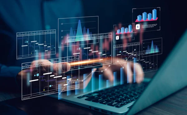 Analytics and Data Management Systems. Business Analytics and Data Management Systems to make reports with KPI  and metrics connected to the database for technology financ