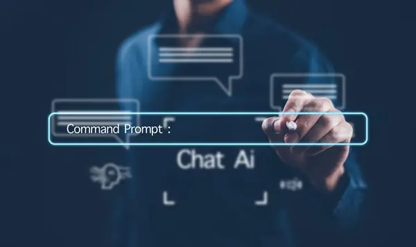 Man touch bar Chat bot Chat with AI, Artificial Intelligence,System Artificial intelligence an artificial intelligence chatbot, Digital chatbot, Robot application, conversation