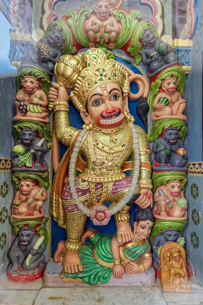 Статуя Лорда Ханумана Або Маруті Свамінараянському Храмі Baps Гондаль Раджкот — стокове фото