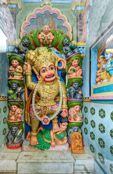 Статуя Лорда Ханумана Або Маруті Свамінараянському Храмі Baps Гондаль Раджкот — стокове фото