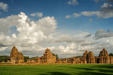 06 Haziran 2008 Pattadakal tapınak kompleksi, UNESCO dünya mirası bölgesi, Karnataka, Hindistan 