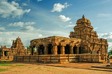 06 Haziran 2008 Pattadakal tapınak kompleksi, UNESCO dünya mirası bölgesi, Karnataka, Hindistan 