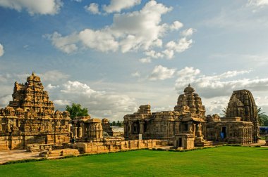 06 Haziran 2008 Pattadakal tapınak kompleksi, UNESCO dünya mirası bölgesi, Karnataka, Hindistan 