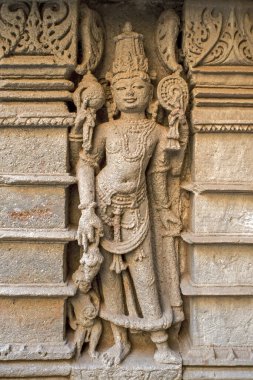 03 04 2019 Sculpture at Rani Ki Vav constructed by Queen Udayamati wife of King Bhimdeva  UNESCO World Heritage SitesPatan North Gujarat INDIA.
