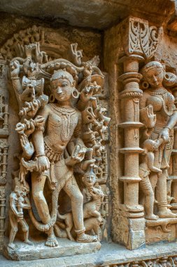03 04 2019 Sculpture at Rani Ki Vav constructed by Queen Udayamati wife of King Bhimdeva  UNESCO World Heritage SitesPatan North Gujarat INDIA.