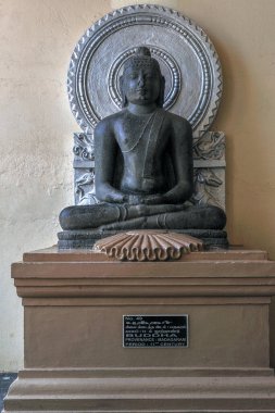 08 24 2009 Buddha 11th century statue from Madagaram in Thanjavur Art Gallery Tajor palace Thanjaur Tamilnadu INDIA