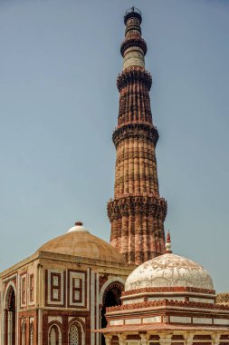 09 27 2009 Qutub Minar,a Unesco World Heritage Site, tallest Brick Minaret Of The World,new Delhi,india