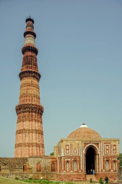 09 27 2009 Qutub Minar,a Unesco World Heritage Site, tallest Brick Minaret Of The World,new Delhi,india