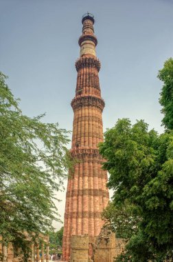 09 27 2009 Qutub Minar,a Unesco World Heritage Site, tallest Brick Minaret Of The World,new Delhi,india