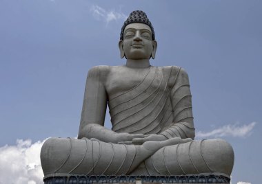 08 24 2015 Dhyana Buddha statue 125 feet (38 m) at banks of Krishna River Amaravathi, Andhra Pradesh INDIA Asia