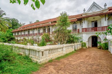 06 10 2009 Vintage Colonial Goan house of Braganza family in Chandor village near Margao (Madgaon),Goa, India .