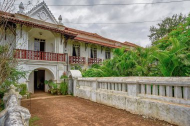 06 10 2009 Vintage Colonial Goan house of Braganza family in Chandor village near Margao Madgaon, Goa, India.