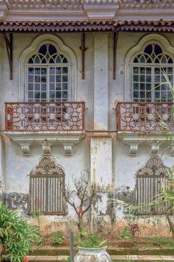 06 10 2009 Vintage Colonial Goan house of Braganza family in Chandor village near Margao Madgaon, Goa, India.