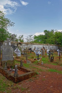 06 09 2009 Vintae Cemetery  Graveyard In Our Lady Of Compassion Church  Piedade  Old Goa  Goa  India  Asia 