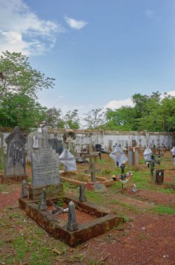 06 09 2009 Vintae Cemetery  Graveyard In Our Lady Of Compassion Church  Piedade  Old Goa  Goa  India  Asia 