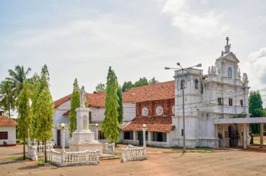 Vintage Old Portuguese church in tropical South Goa  India.