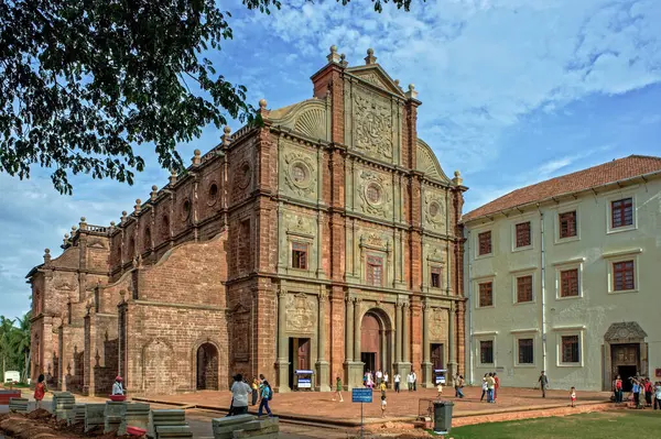 2009 Unesco World Heritage Site Basilica Bom Jesus Mad Red — Fotografia de Stock